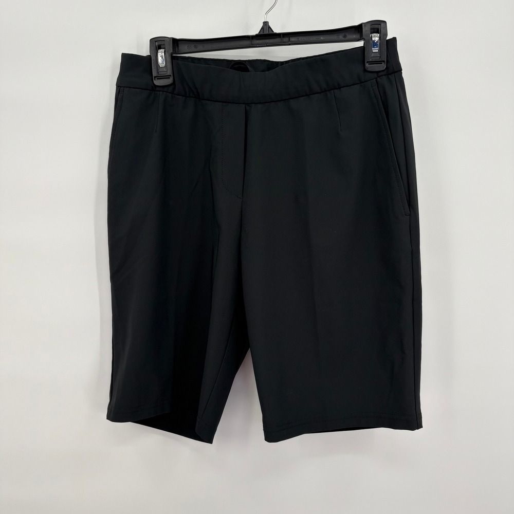 Nike Dri-FIT Womens Black Athletic Golf Shorts Elastic Waist Size S inseam 10 in